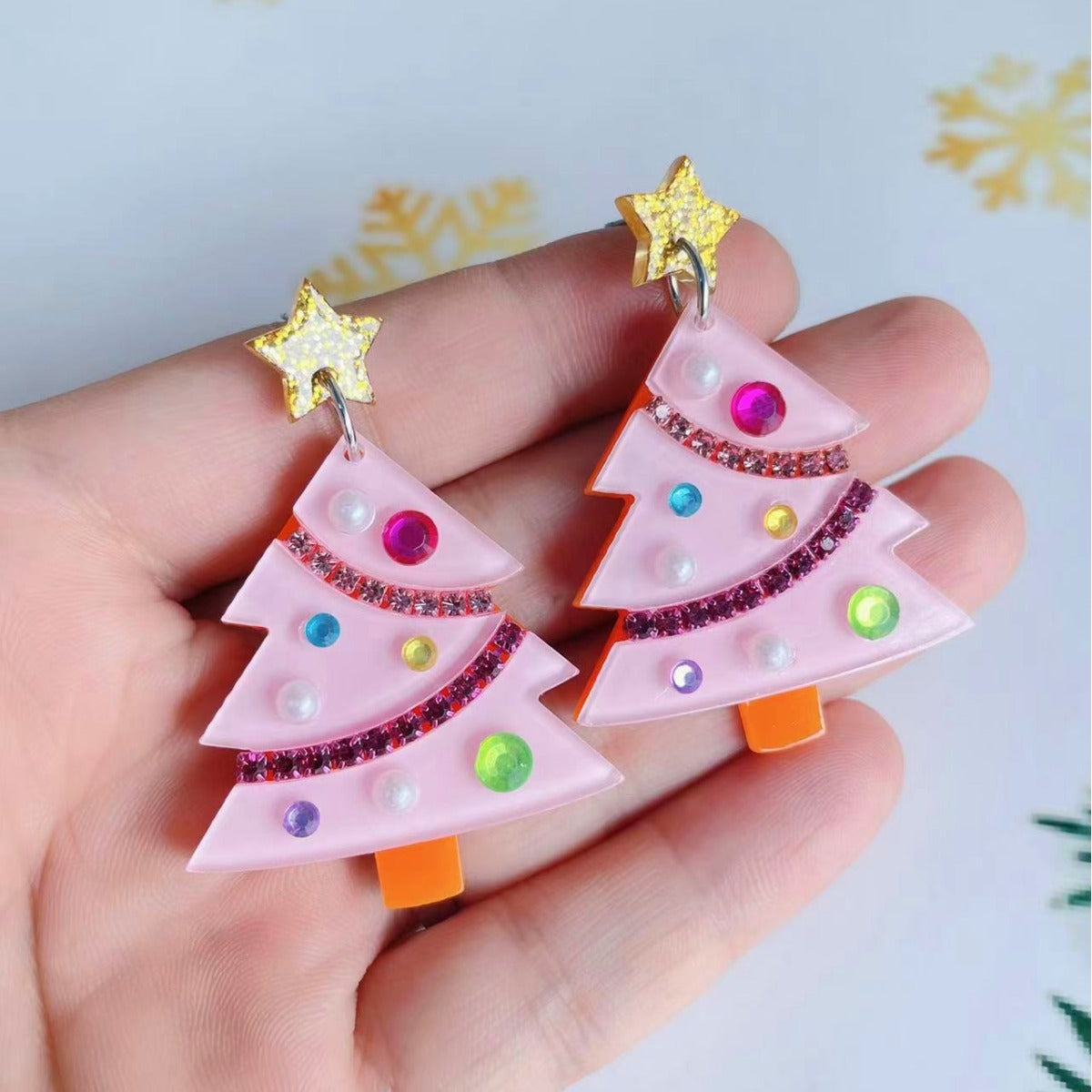 Wholesale Christmas Acrylic Earrings  Holiday  Earrings